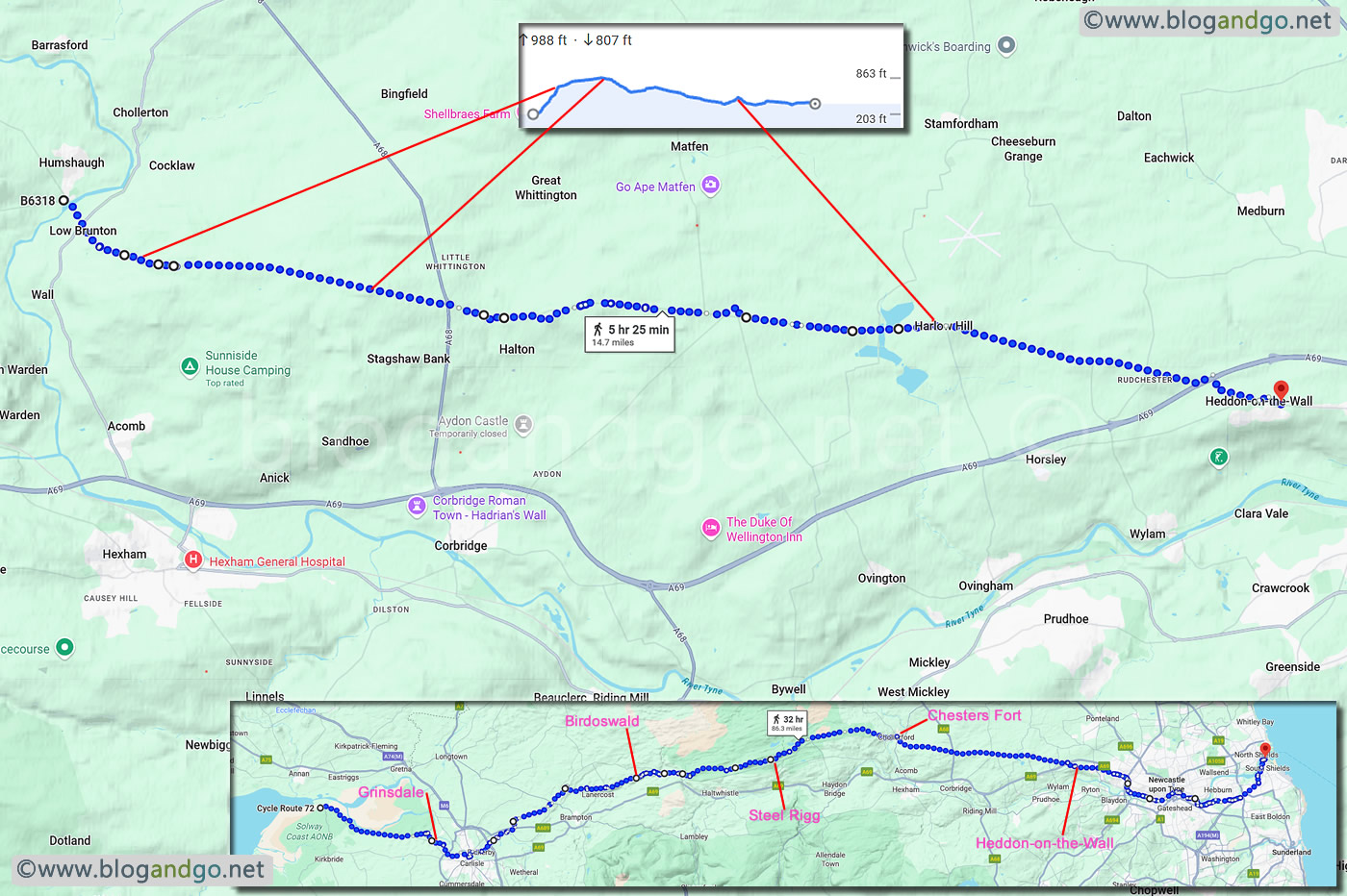 Hadrian's Wall Path - Chesters to Heddon-on-the-Wall